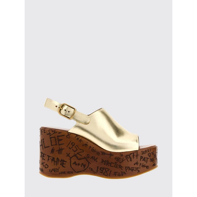 CHLOÉ Heeled Sandal Woman color Gold (CH26U10GXL9DA)