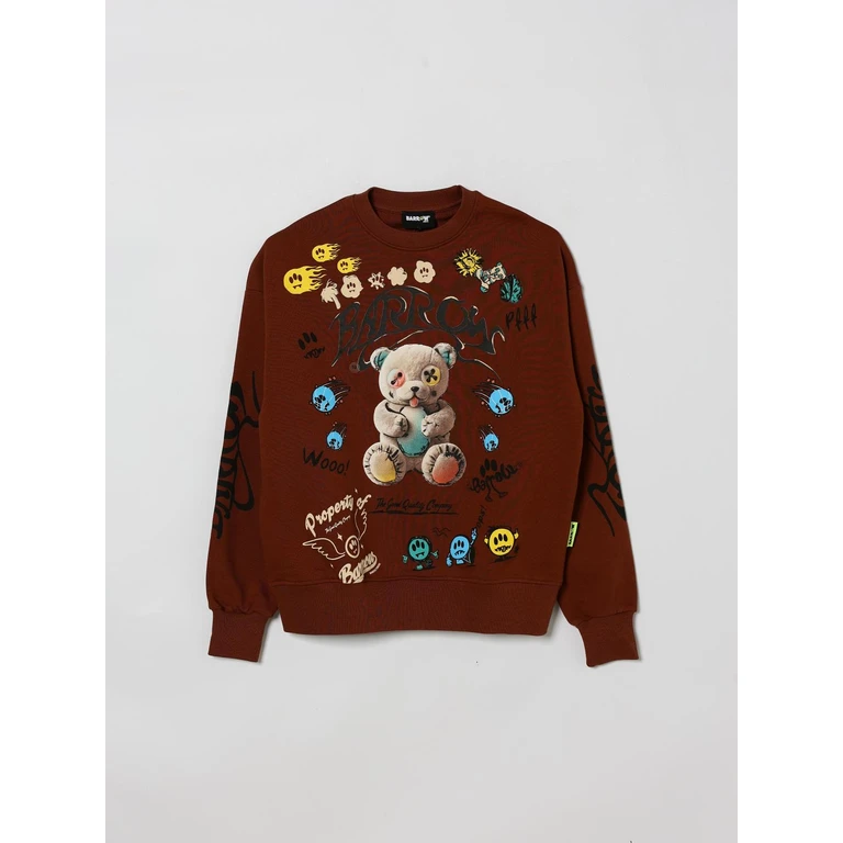 Teddy Cotton Crew Neck Sweatshirt (S6BKJUSW078920)