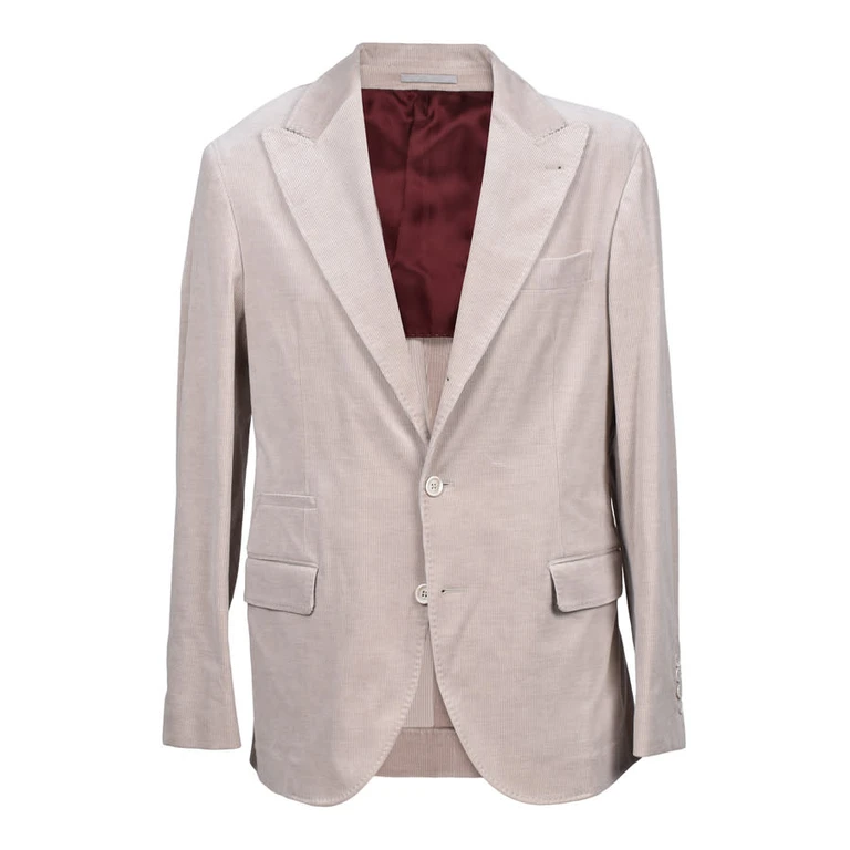 Sand Cashmere Blend Corduroy Blazer