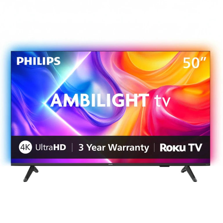 Philips 50' Class 7875 Series 4K UltraHD Ambilight Roku Smart TV