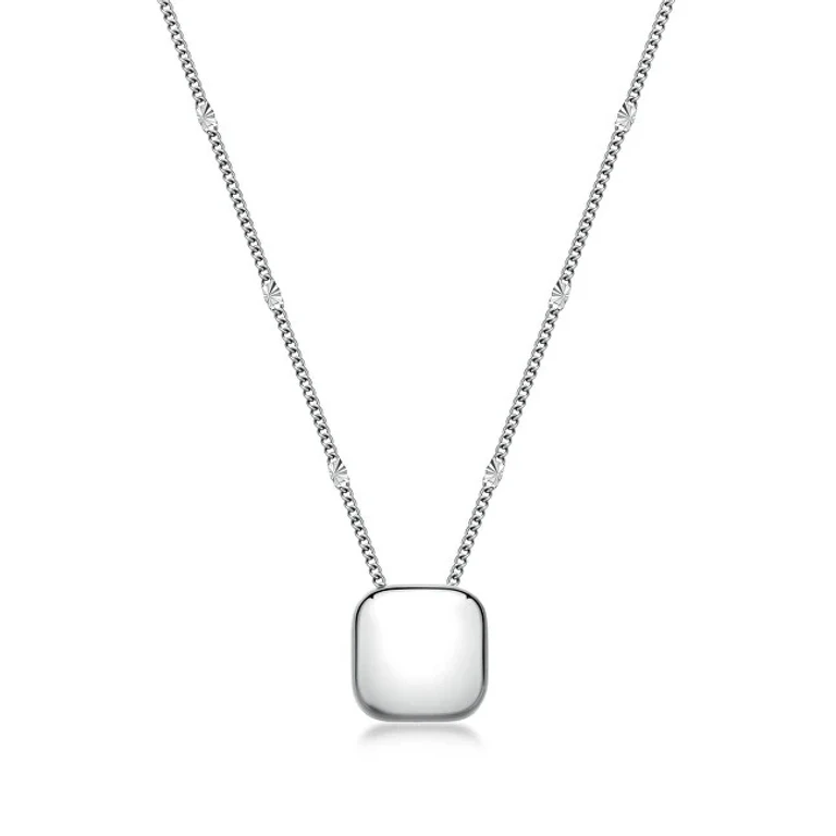 Minimalist Steel Necklace for Women Muse Bue01