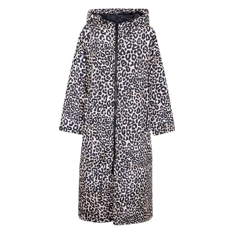 "Snow Leopard" Sittingsuit Original Print Raincoat