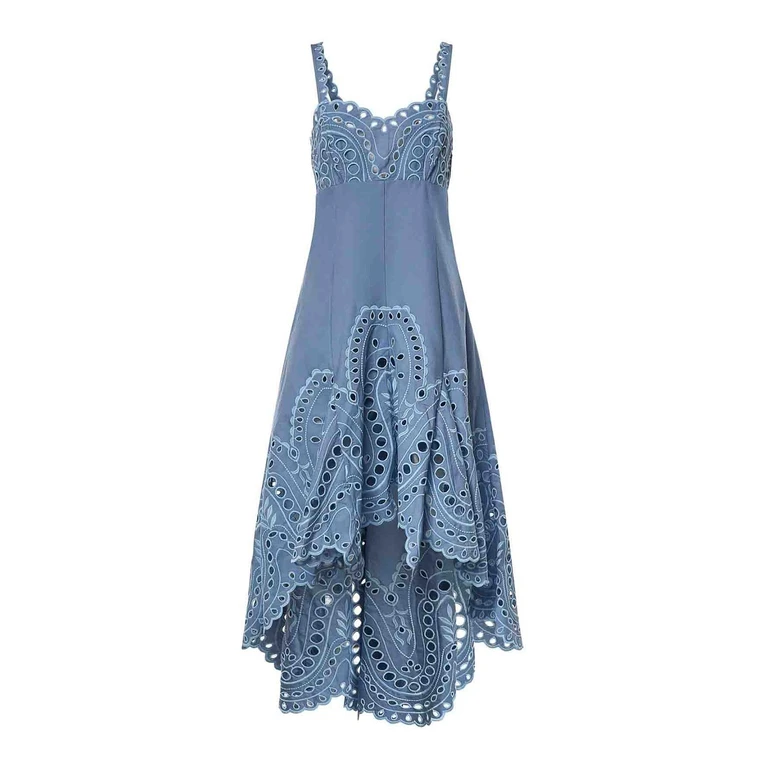 Robe Au Genou - Bleu (263612BLUE)