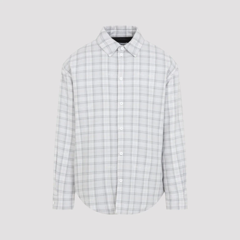 OFF-WHITE - Off-White Flannel Wool Overshirt Padded Coat