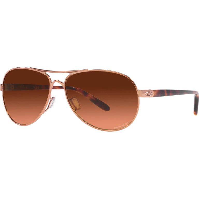 Feedback Sunglasses - Rose Gold - Prizm Brown Gardient Lens - Women's