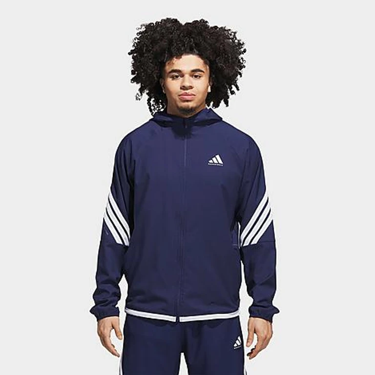 Men's Crazy Lite Basketball Jacket in Team Navy Blue Size: Small
