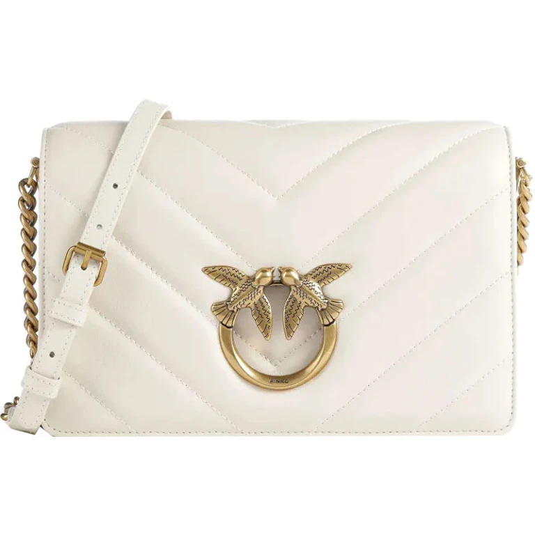 White Leather Crossbody Bag for Women 063
