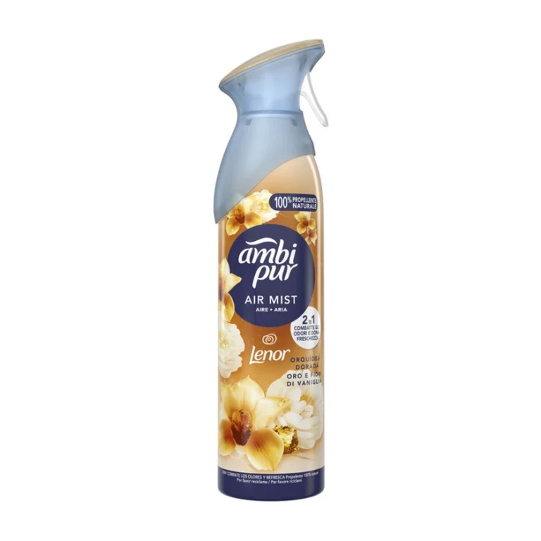 Air Effect Desodorizante 2em1 Spray Gold And Vanilla Flowers 185 ml