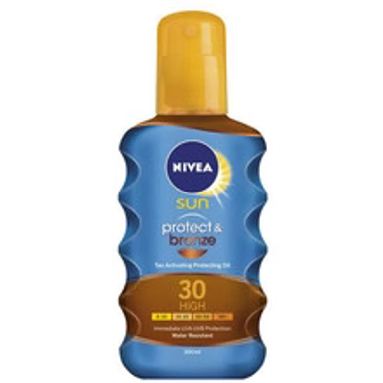 Protective and tanning sun oil SPF 30 bottle of 200 ml