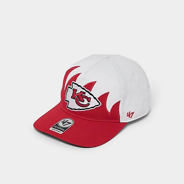 '47 Kansas City Chiefs NFL HITCH Jagged Snapback Hat in White
