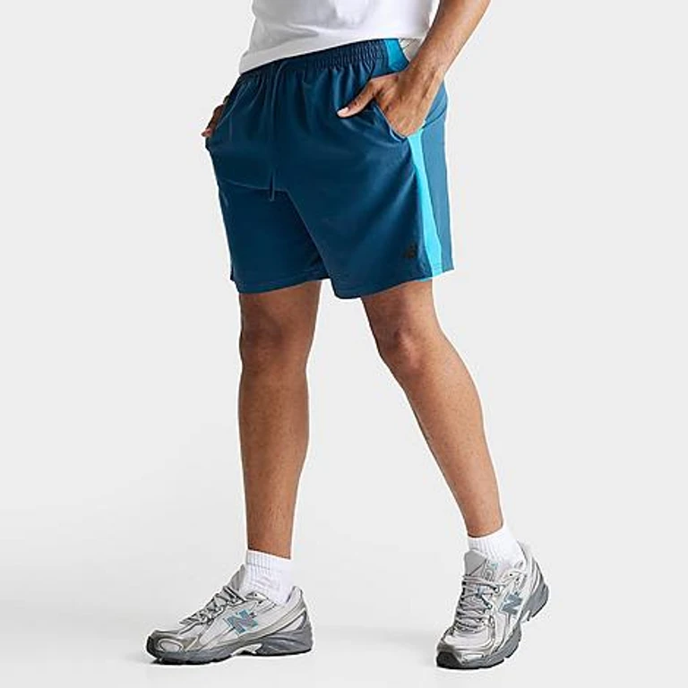 Men's Fast Days 7" Running Shorts in Navy/Purple Size: Small