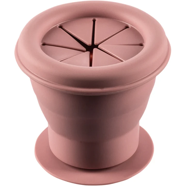 silicone bowl with suction cup antique pink