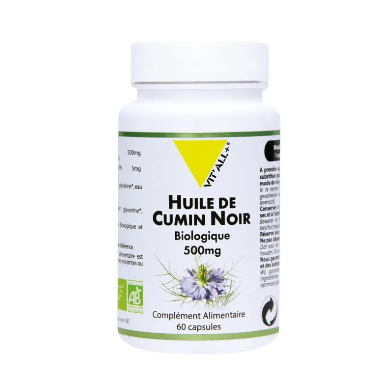 Black Cumin Oil Organic 500mg 60 Capsules