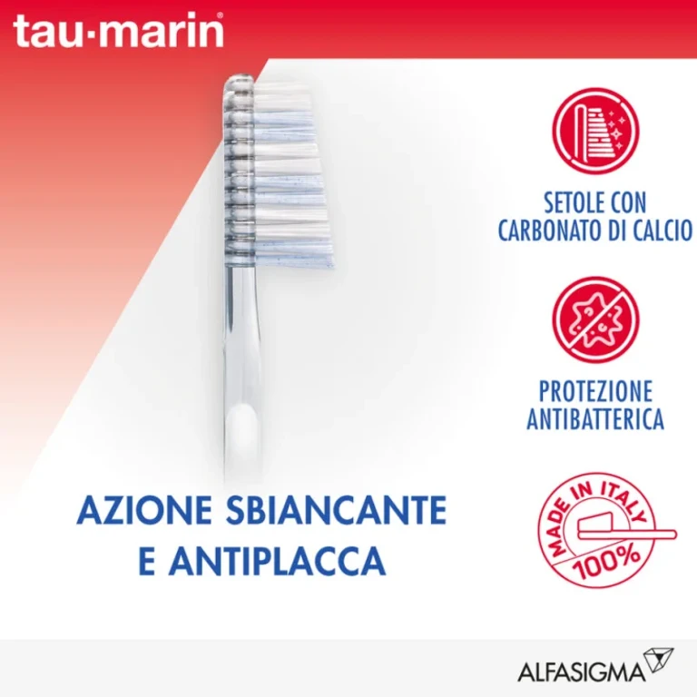 spa Tau Marin® Professional White Toothbrush Medium Bristles