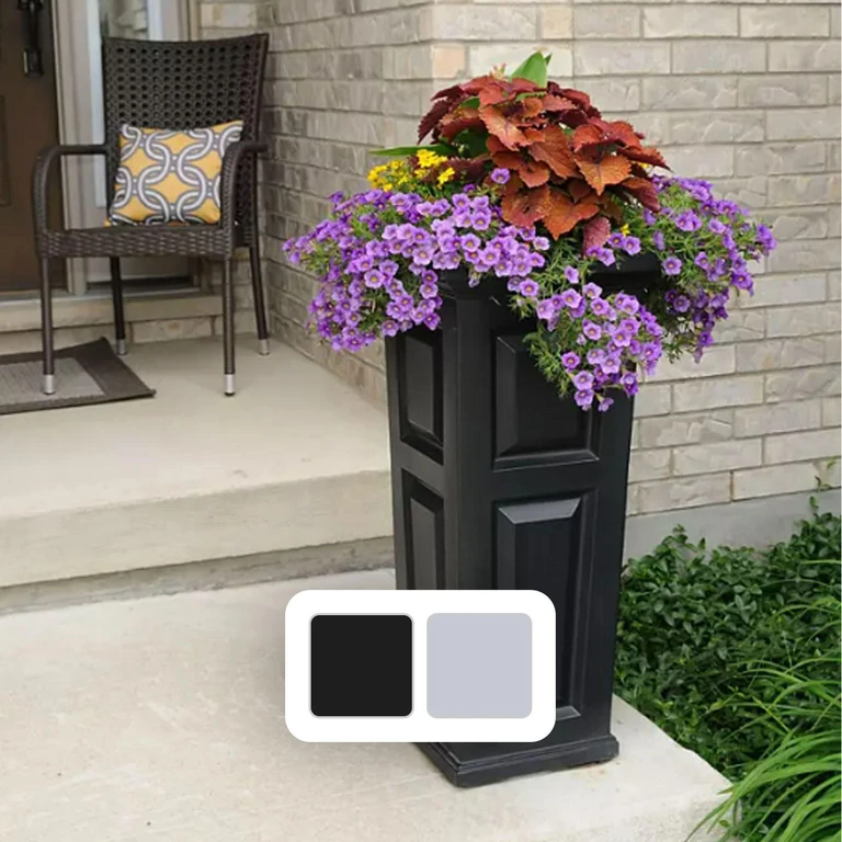 Cranbrook 32' Tall Planter:- White
