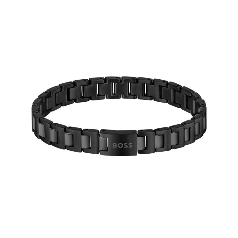 Men's Bracelet in Black Steel Candor 1580752