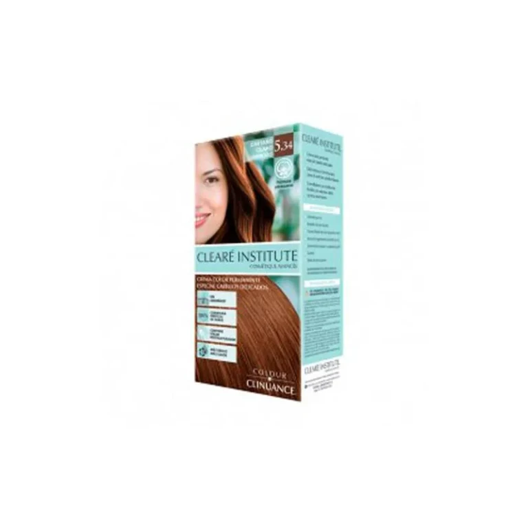 Clearé Institute Hair Color 5.34 Light Shiny Chestnut for Delicate Hair