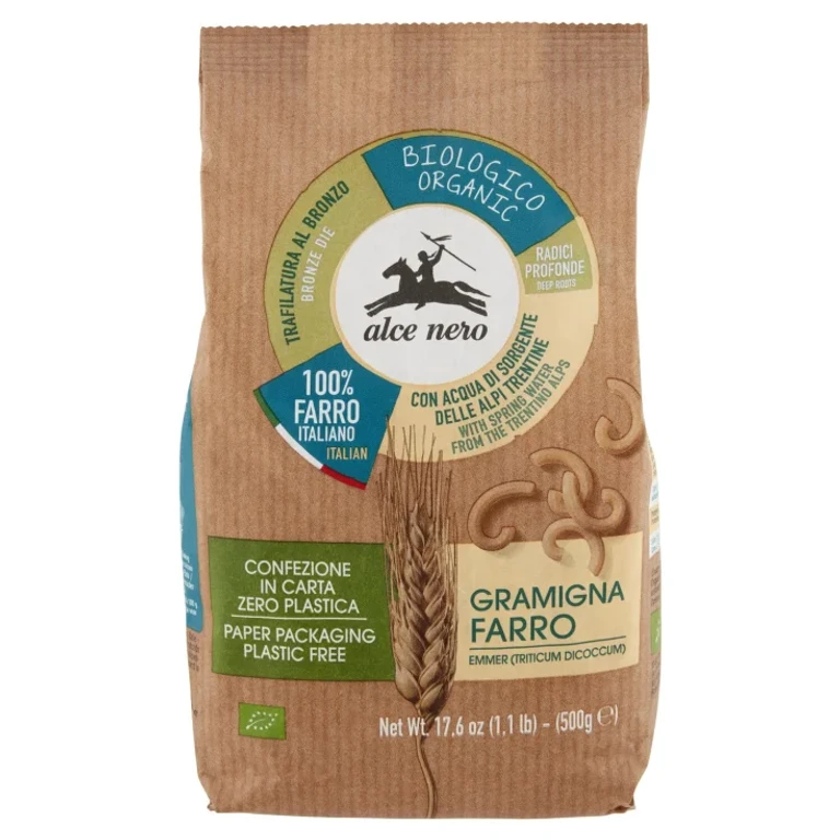 spa Spelt Pasta Gramigna Alce Nero 500g