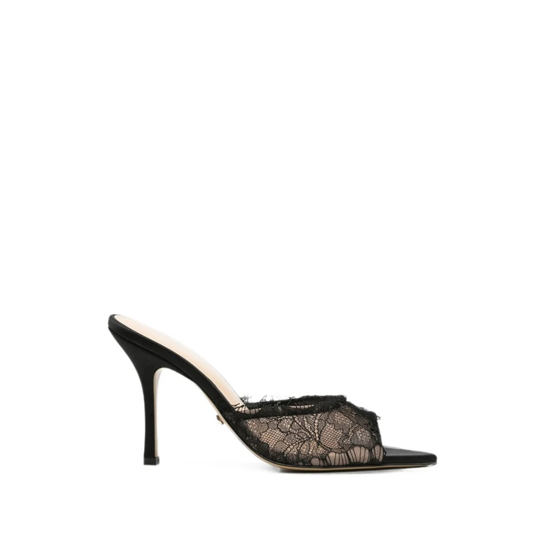 Devon Chantilly Lace Mules