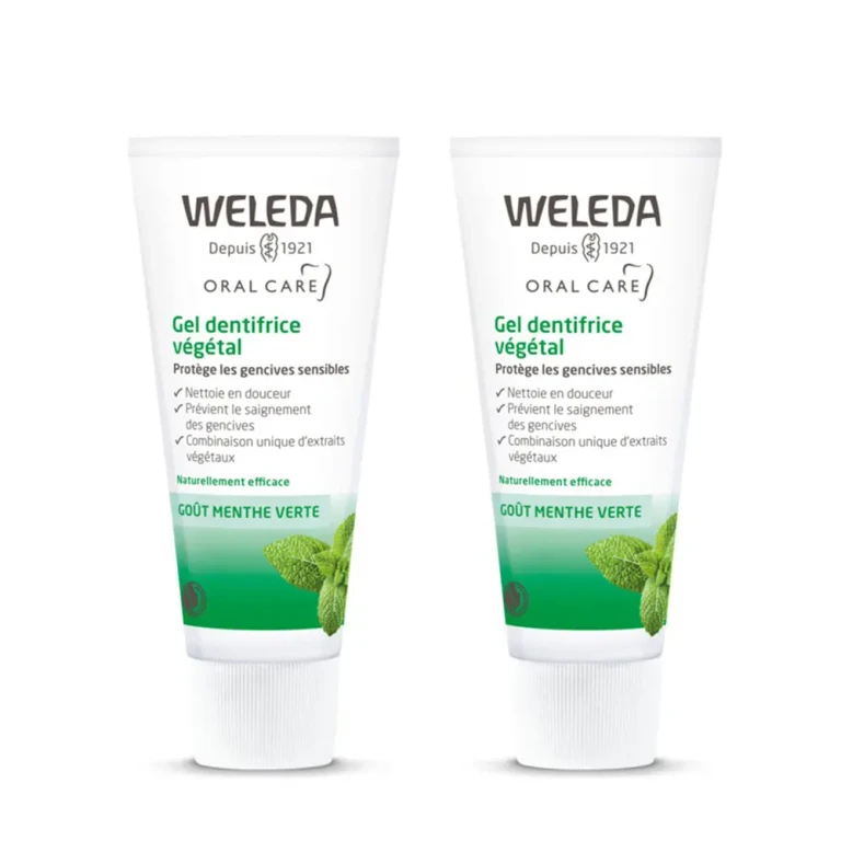 Vegetal Toothpaste Gel Green Mint Flavor 2x75ml
