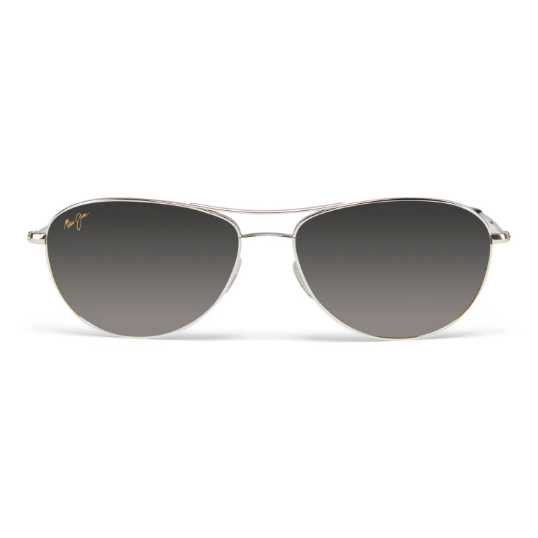 Baby Beach - Silver Frame - Neutral Grey Polarized Lens Sunglasses