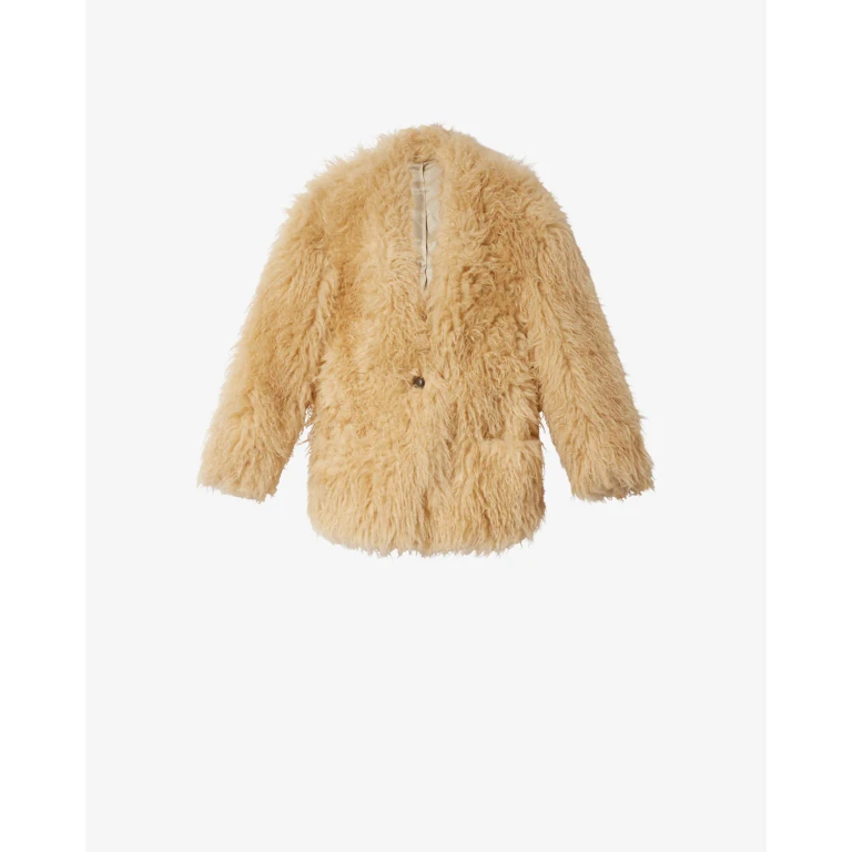 Manteau Manteau Mylae - Femme - Jaune Pâle - Taille34 - Isabel Marant