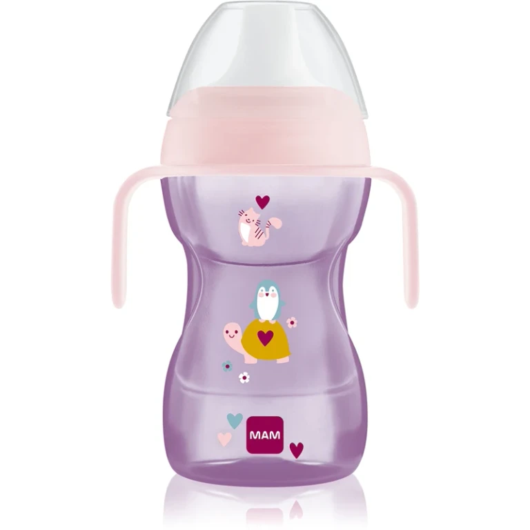 Fun to Drink pink drip-free glass 270 ml