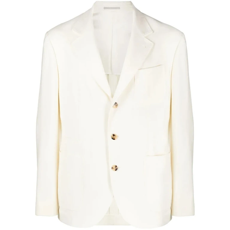 Ivory Single-Breasted Blazer