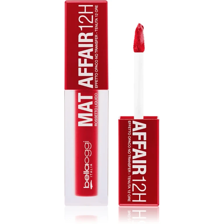 Bellaoggi Mat Affair Liquid Matte Liquid Lipstick Color Red Affair 4.4 Ml