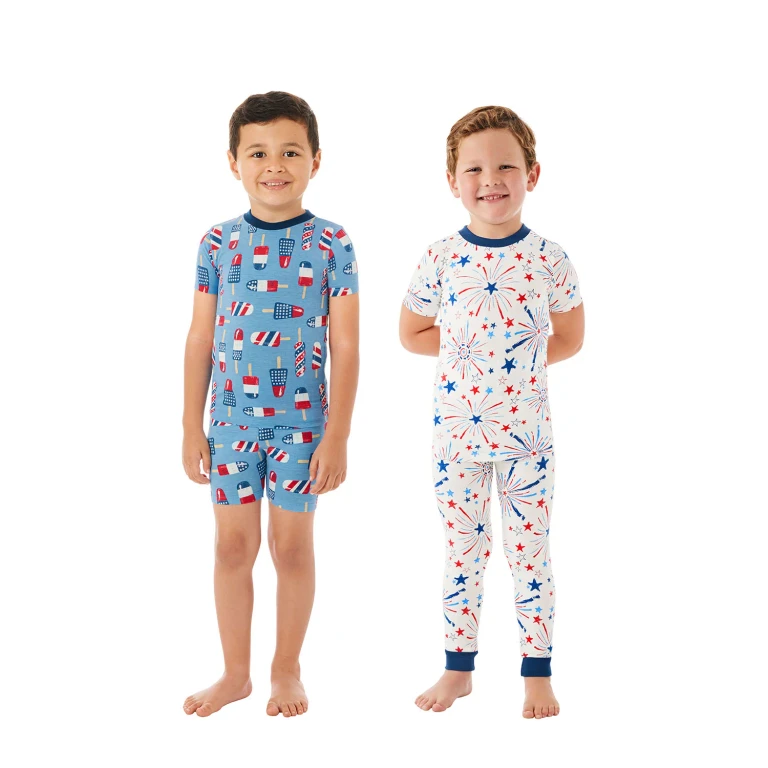 BOYS 4PK PAJAMA:- Navy Americana, 2T