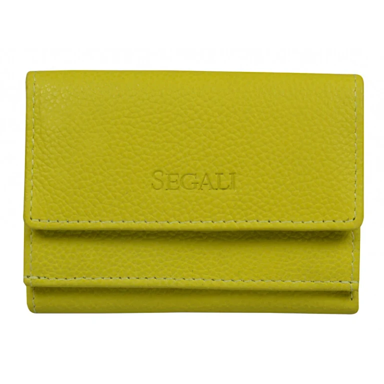 Women's Leather Wallet neon lime