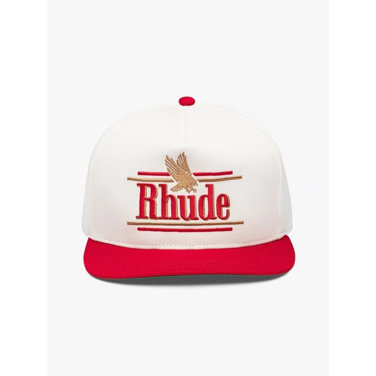 Unisex'S Ivory Red Structured Baseball Cap