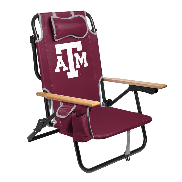 Texas A & M Aggies Reclining Beach Chair