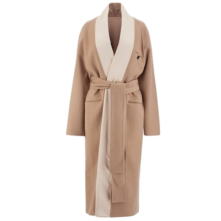 Belted Wrap Wool Coat