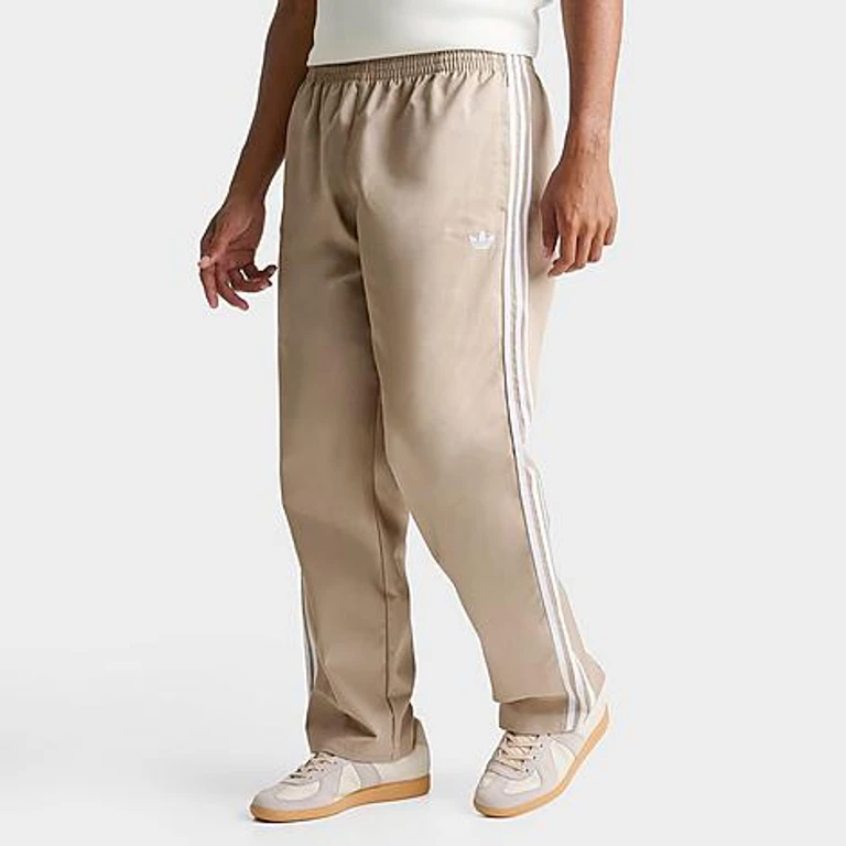 adidas Men's Originals Adicolor SST Cotton Twill Track Pants in Khaki Size: Small