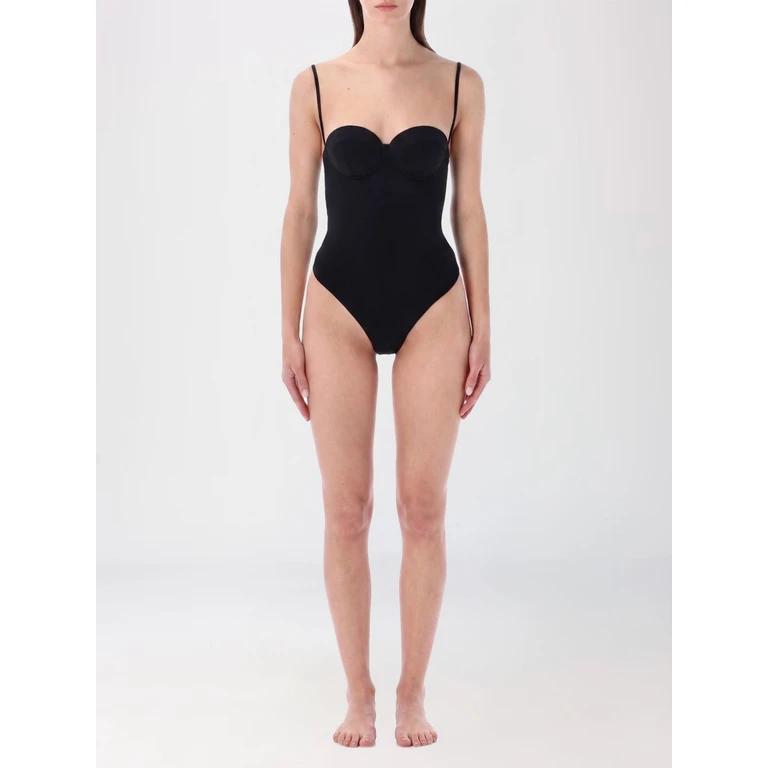 MATINEE One-Piece Swimming Costume with Sweetheart Neckline and Thin Straps (EM2153NERO)