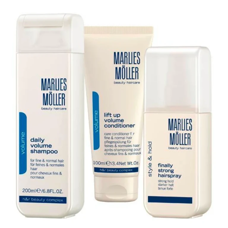 Christmas Set Marlies Möller Hair Volume and Strong Hold - Conditioner, Spray and Shampoo