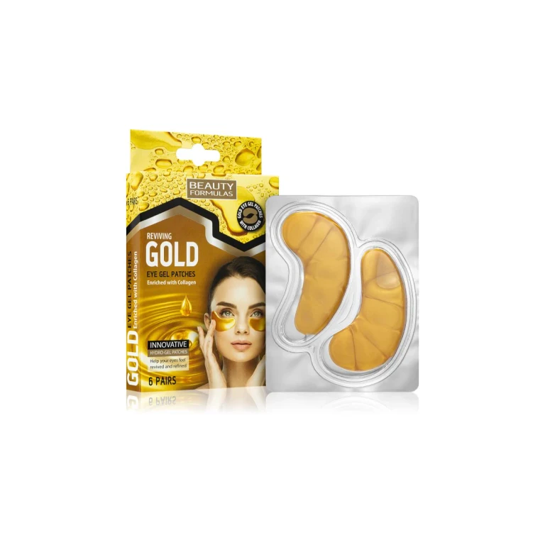Gold hydrogel mask eye contour with collagen 6 pcs