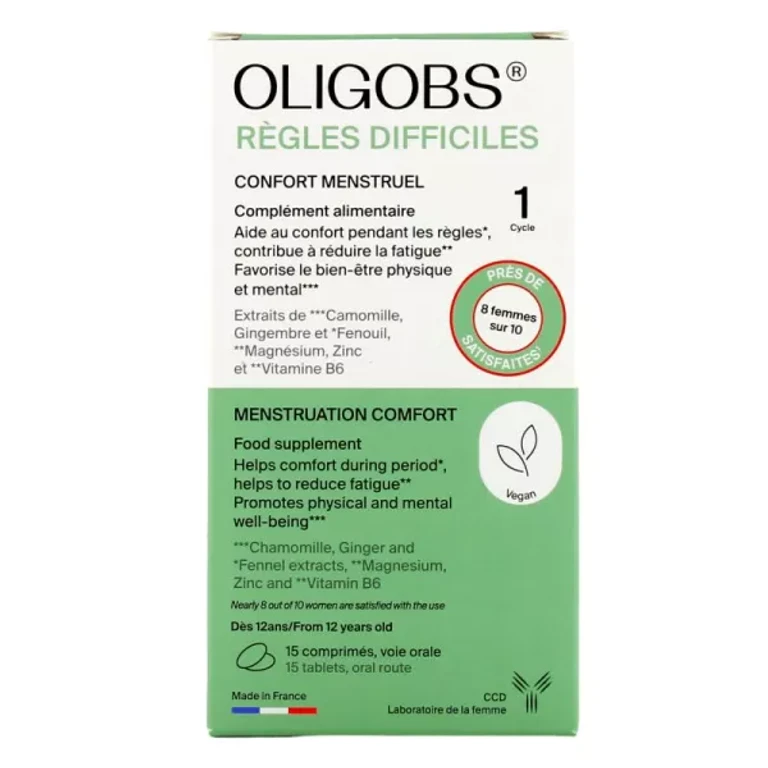 Oligobs Difficult Periods - Menstrual Comfort - 15 Tablets
