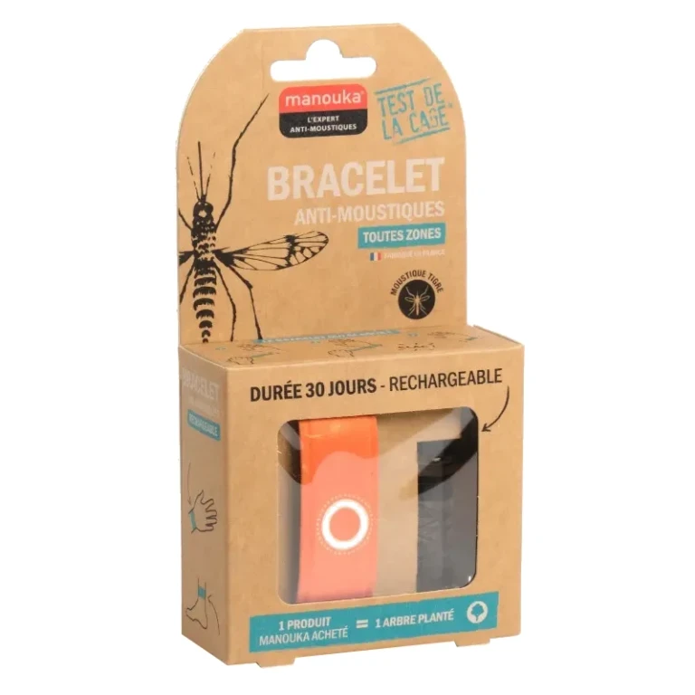 Mosquito Repellent Bracelet - Rechargeable - Orange