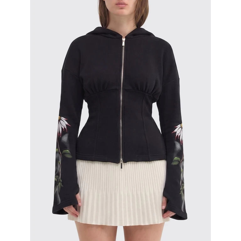 Floral Cotton Hoodie (25EM2M0E06040799000)