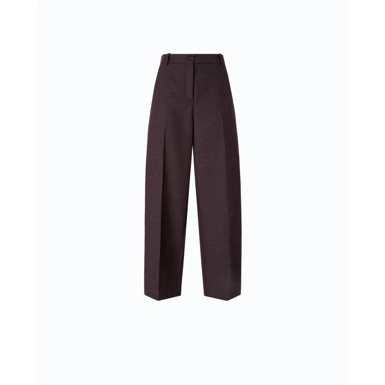 Pantalon barrel en tissu flammé - 36