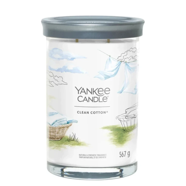 Glass candle Clean Cotton Signature (clean cotton) - 567.0 g