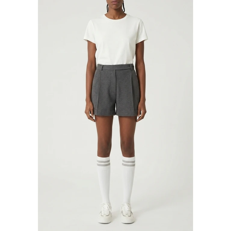 Wodark Grey Tailored Shorts