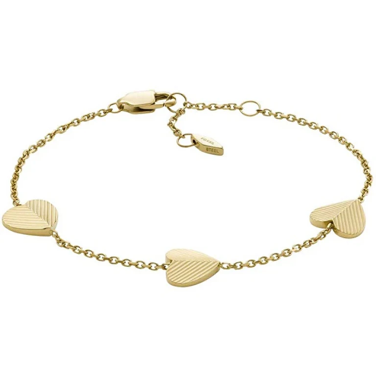 Delicate Heart-Shaped Bracelet Gold-Plated Harlow Jf04653710