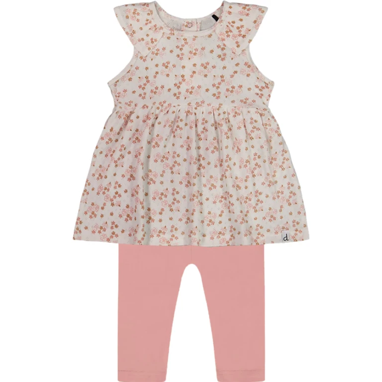 Printed Organic Cotton Tunic and Leggings Set - Baby Girl