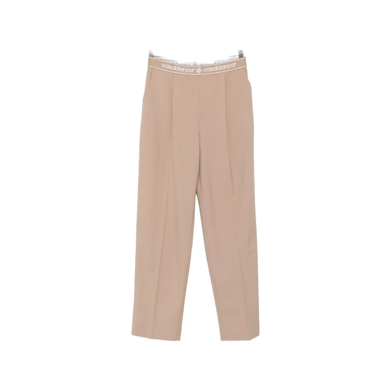 Logo-waistband Trousers