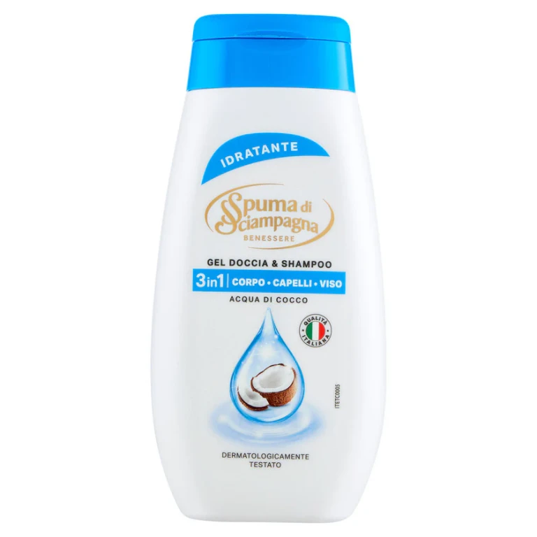 Wellness - Moisturizing Shower Gel & Shampoo - Coconut Water 250 ml