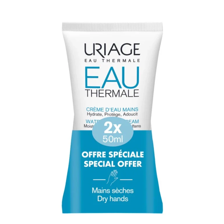 Thermal Water and Hydration Cream Water Dry Hands 2x50ml