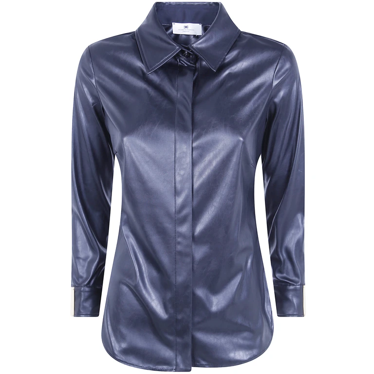 Chemise noire brillante Elisabetta Franchi